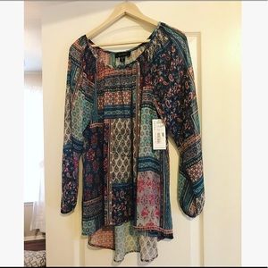 NWT: Karen Kane Wanderluxe Blouse